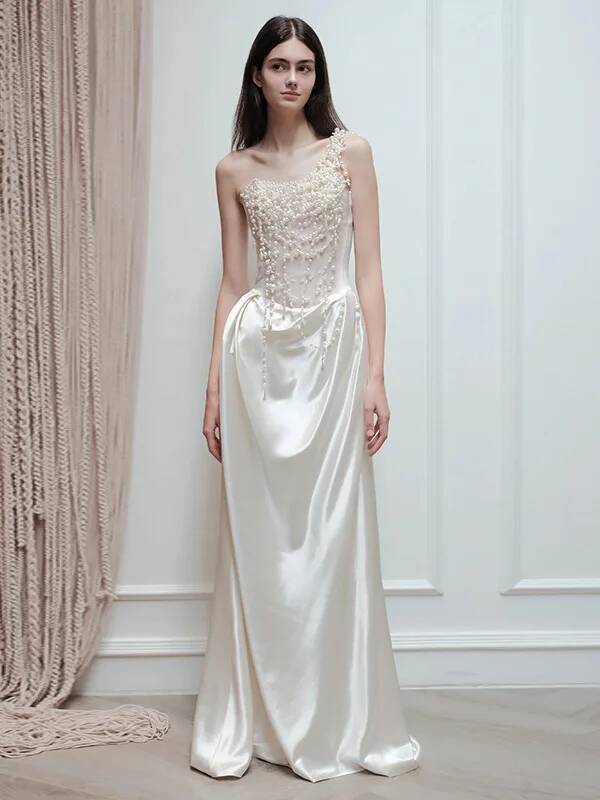 Cos 2025 French Strapless Even - đánh giá và giá Slip Dress Satin